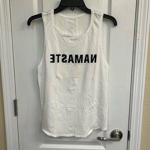 Lululemon white namaste tank, size 4